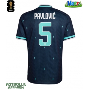 Tyskland Aleksandar Pavlovic #5 Bortatröja VM 2026 Kortärmad